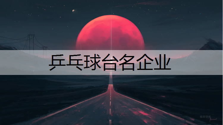 乒乓球台名企业